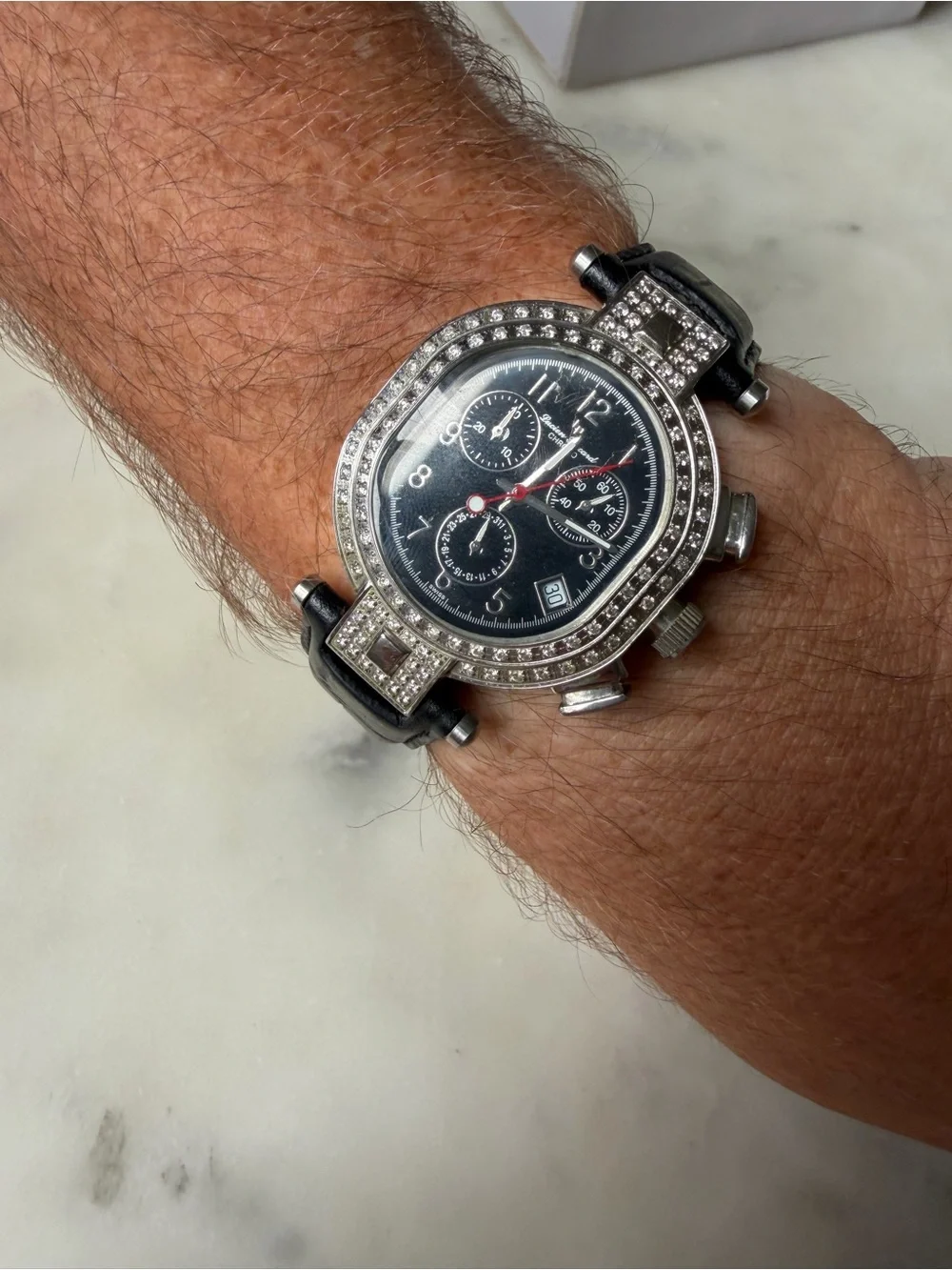 Lucien Piccard Capella Chronograph Diamond Watch